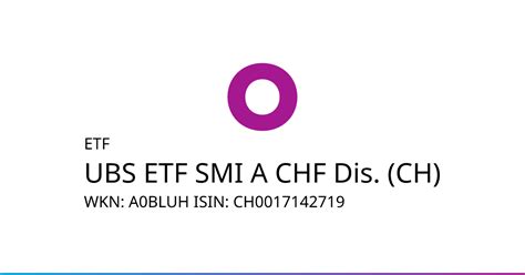 ch0017142719|UBS ETF (CH) – SMI® (CHF) A